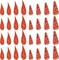 200 Piece Christmas Carrot Nose Buttons - Wooden Buttons DIY Ornament